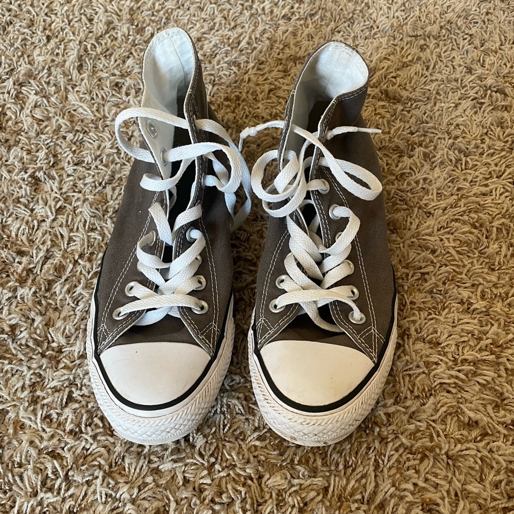 Grey Hightop Converse